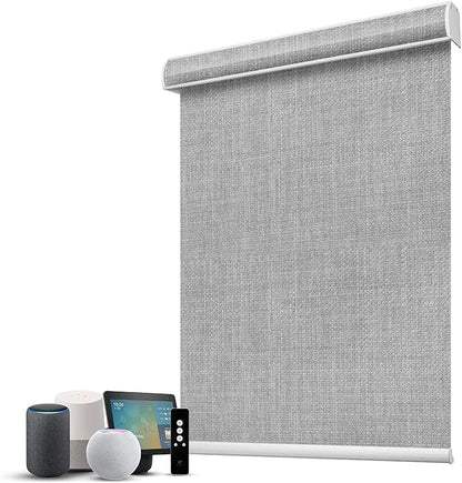 SmartWings Motorized 100% Blackout Shades Blinds, Custom Size, Cordless Window by SmartWings
