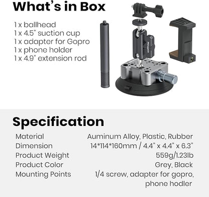 4.5" Suction Cup Camera Mount - Image 9