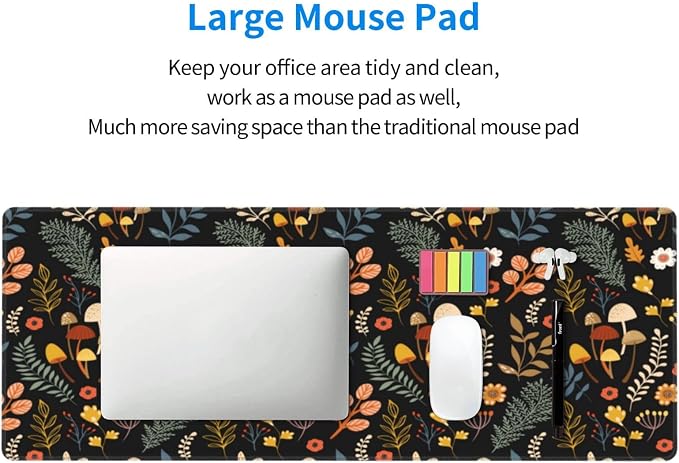 Gaming Mouse Pad Floral Desk Mat, Botanical Mouse Pad, Vintage Desk Mat - Image 5
