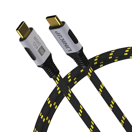 LINKUP USB 4.0 USB C to USB C Cable | Thunderbolt 4/3 Compatible | Type C by LINKUPTechnologies