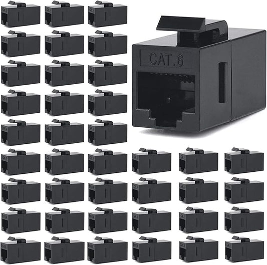 40 Pack Ethernet Coupler RJ45 Keystone Network Coupler Cat6 Cat5e Cat5 Keystone by VANDESAIL