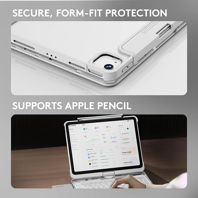 GUSGU Transparent Case with Wireless Keyboard - Image 8