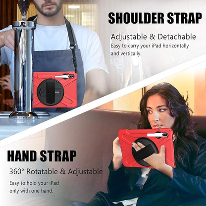 BRAECN for Galaxy Tab S6 Case, Three Layers Heavy Duty Shockproof Case - Image 4
