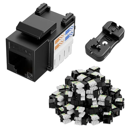 iwillink 10Gbps Cat6 Keystone Jack and Punch-Down Stand, RJ45 Ethernet Keystone by IWILLINK