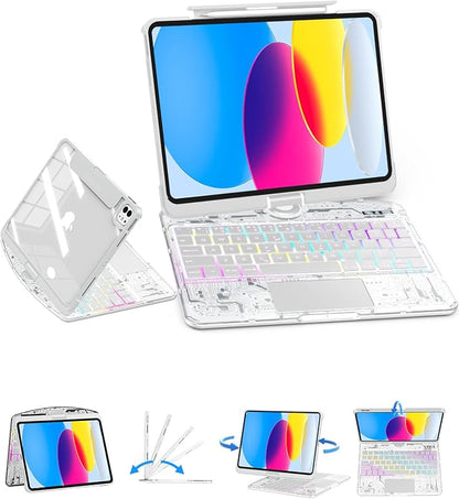 SIBEITU Keyboard Case for iPad A16 11th Gen 11" 2025 & 10th Gen 10.9" 2022 by SIBEITU