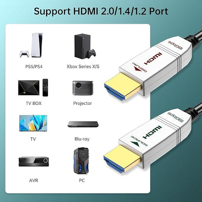 4K Fiber Optic HDMI Cable - 50ft - Image 4