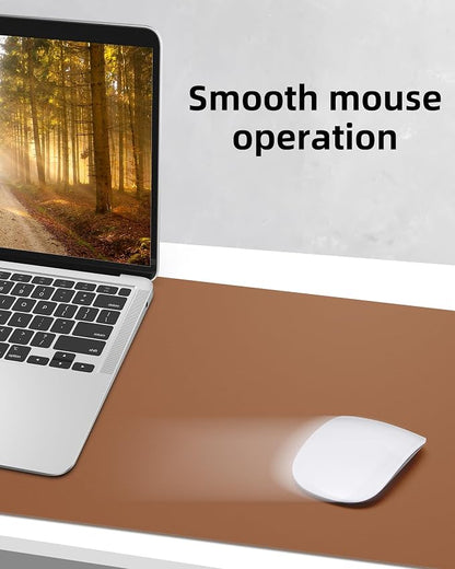 Large Desk pad mat, Mouse Pad, Office Desk Mat, Non-Slip PU Leather Desk Blotter - Image 5