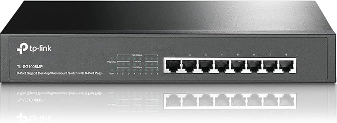 TP-Link 8 Port Gigabit PoE Switch | 8 PoE+ Ports @126W | Plug & Play | Limited by TP-Link