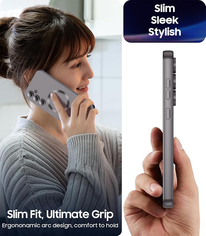 Magnetic for Samsung Galaxy S24 Plus Case Slim Soft Silicone Bumper Shockproof - Image 7