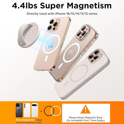 Magnetic Phone Ring Grip Holder, Silicone Finger Loop Grip, Compatible - Image 6