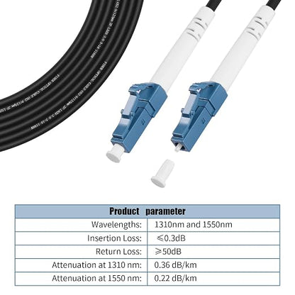 Fibergaga-3M/ OS2 LC to LC Fiber Optic Cable Outdoor Armored, Single Mode - Image 3