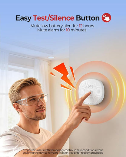 Heiman Smoke Detector Carbon Monoxide Detector Combo 10-Year Sealed Battery - Image 6