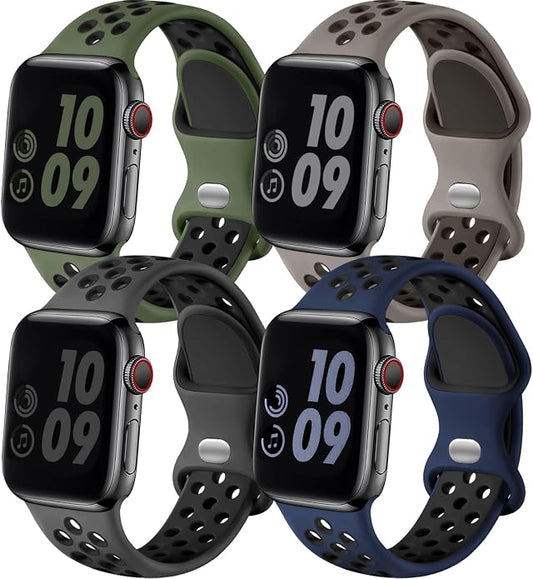 Adorve 4 Pack Sport Bands Compatible by Adorve