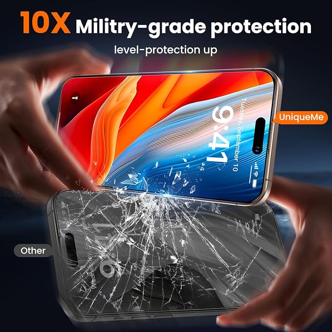 UniqueMe for iPhone 16 Pro Privacy Screen Protector - Image 4