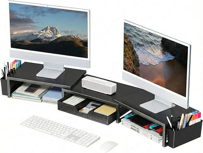 OPNICE Desk Organizers and Accessories, Dual Monitor Stand Riser by OPNICE