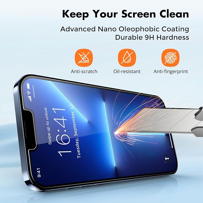 UNBREAKcable Screen Protector for iPhone 16e/iPhone 14/ iPhone 13/13 Pro - Image 4