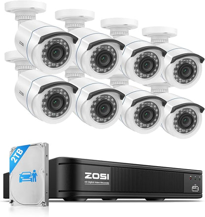 ZOSI 1080P H.265+ Home Security Camera System by ZOSI