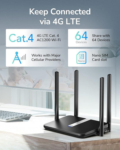 Cudy AC1200 Dual Band Unlocked 4G LTE Modem Router - Image 2