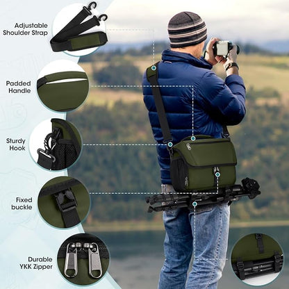 RAINSMORE Camera Bag, DSLR/SLR/Mirrorless Camera Case - Image 6