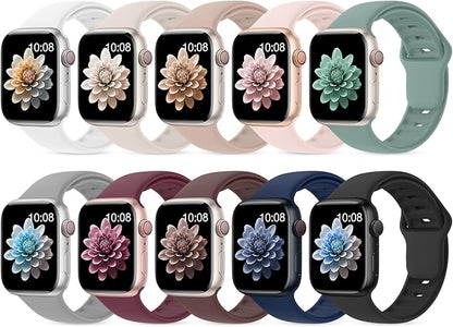 10 Pack Silicone Bands Compatible by UnleashJoyUnlockTrueLife