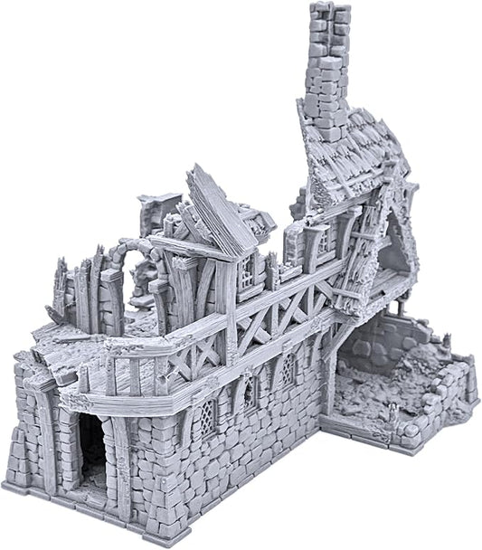 Ruined Port Merchant by Printable Scenery, 3D Printed Tabletop RPG Scenery and by EnderToys