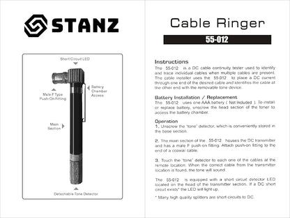 Stanz Pocket toner, cable toner, coaxial toner, finder - Image 3