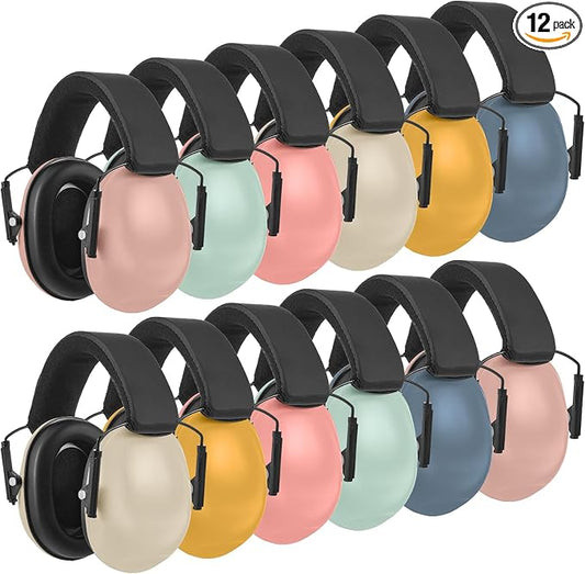 Amylove 12 Pcs Kids Ear Protection Noise Cancelling Headphones Ear Muffs Bulk by Amylove