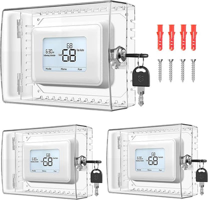 Gedreew 3 PCS Large Thermostat Lock Box Cover by Makethingseasier%EF%BC%81