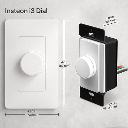 Insteon i3 Dial Smart Dimmer Light Switch, Smart Home and Electronics Rotary - Image 3