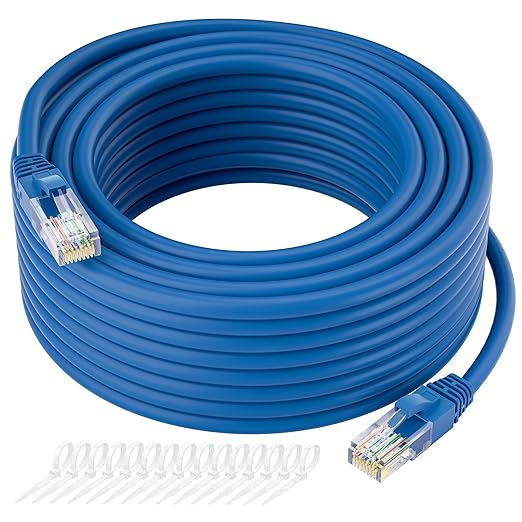 Kxable Cat5e Ethernet Cable 75 FT, Cat 5e Internet Cable, Standard RJ45 by Kxable