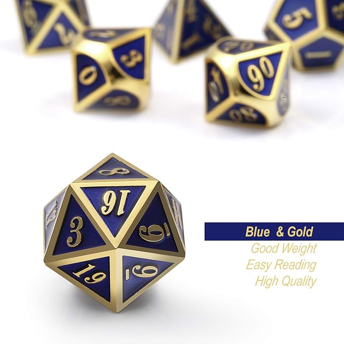 DnDnD Heavy Polyhedral Metal Dice Set - Image 4