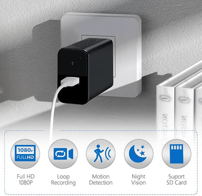XISRU Portable Motion Detection Camera, USB Charger Design, No WiFi Needed - Image 2