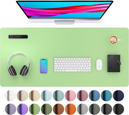 Aothia Leather Desk Pad Protector, Mouse Pad, Office Desk Mat, Non-Slip PU by Aothia