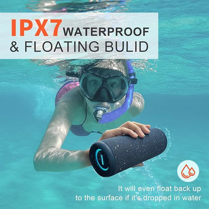 SOWO Portable Bluetooth Speaker, IPX7 Waterproof Wireless Bluetooth Speaker - Image 3