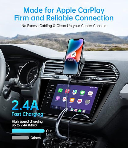 iPhone Charger Cable for Car, Retractable Charging Cord Compatible - Image 2
