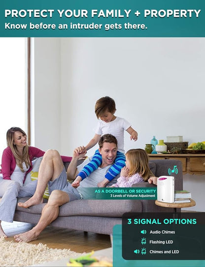 Driveway Alarm Wireless Outside, 1 BY ONE Motion Sensor Alarm 1000ft/300m Range - Image 7