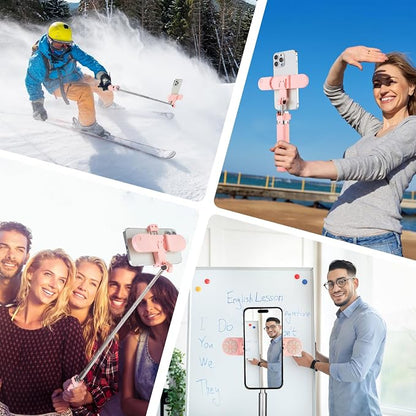 Mini Phone Tripod Stand, MQOUNY 38" Phone Tripod &Selfie Stick - Image 7
