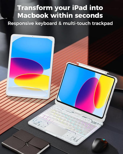 SIBEITU Keyboard Case for iPad A16 11th Gen 11" 2025 & 10th Gen 10.9" 2022 - Image 6