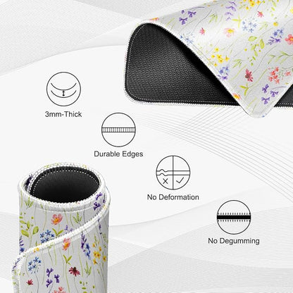 JIKIOU 3 Pack Mouse Pad with Stitched Edge, Comfortable Mouse Pads with - Image 3