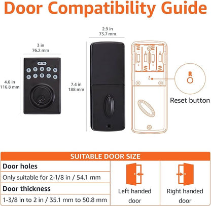 Amazon Basics Electronic Keypad Deadbolt Door Lock - Image 5