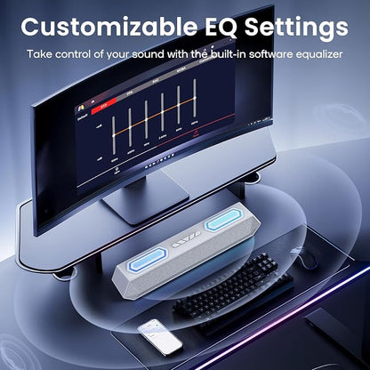 Deeyaple Computer Speakers, 40W Wireless Soundbar - Image 5