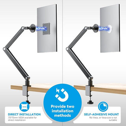 Strong Magnetic Portable Monitor Desk Clamp - 75mm VESA Mount 4.7" 15.6" 16" - Image 3