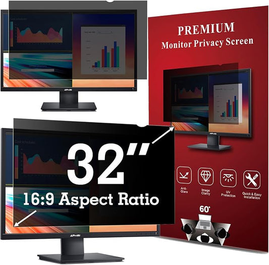 32 Inch Privacy Screen Filter for Widescreen 16:9 Monitor | Privacy Shield | by APeiSi