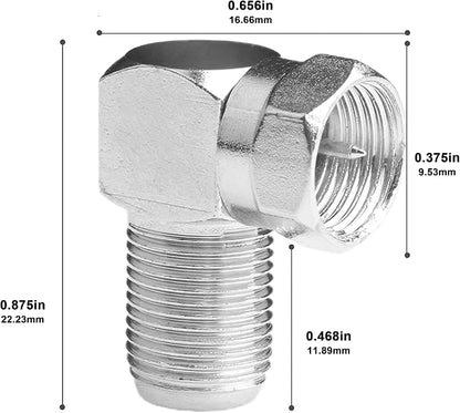 Right Angle Coaxial Connector, Wall Plate, Satellite Receiver - Image 4