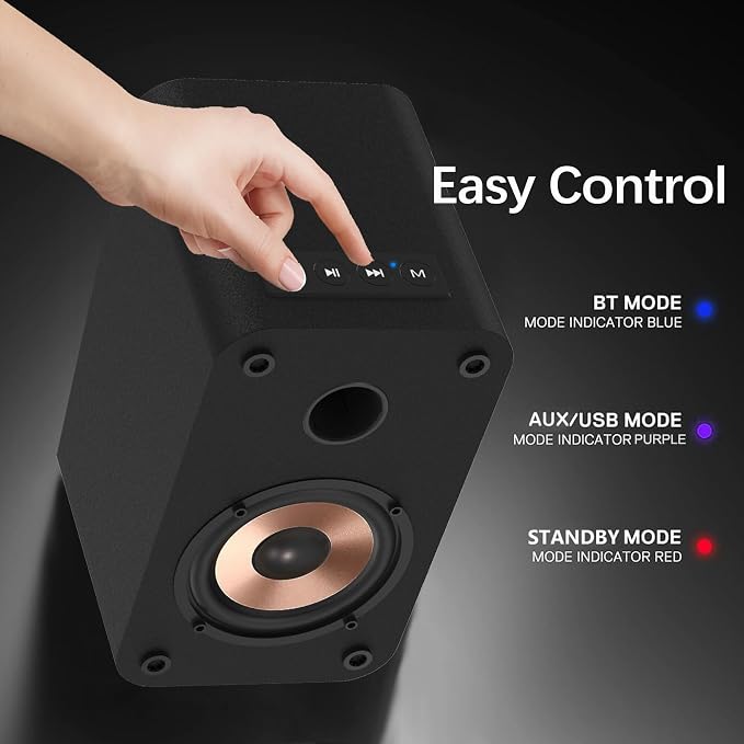LONPOO Blueooth Computer Speakers - Image 5
