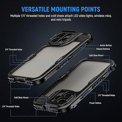 NEEWER 15 Pro Cage, Video Rig Phone Stabilizer - Image 7