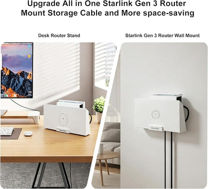 for Starlink Gen 3 Router Mount, All-in-One Starlink Gen 3 Router Wall Mount - Image 3