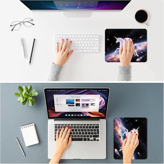 ITNRSIIET Mouse Pad Non-Slip Rubber Base Smooth Surface Stitched Edges - Image 2