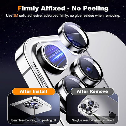 Hoerrye for iPhone 15 Pro Max/iPhone 15 Pro Camera Lens Protector 9H Tempered - Image 5