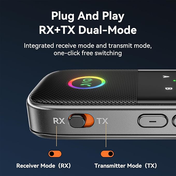 Bluetooth 5.2 Transmitter Receiver aptX Adaptive/Low Latency/HD Bluetooth - Image 9